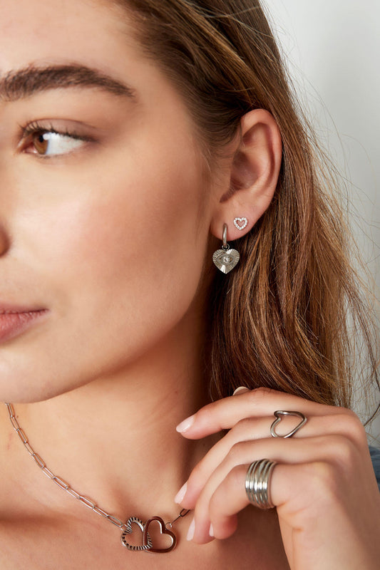 Elegant Rhinestone Stud Earrings in Silver & Gold