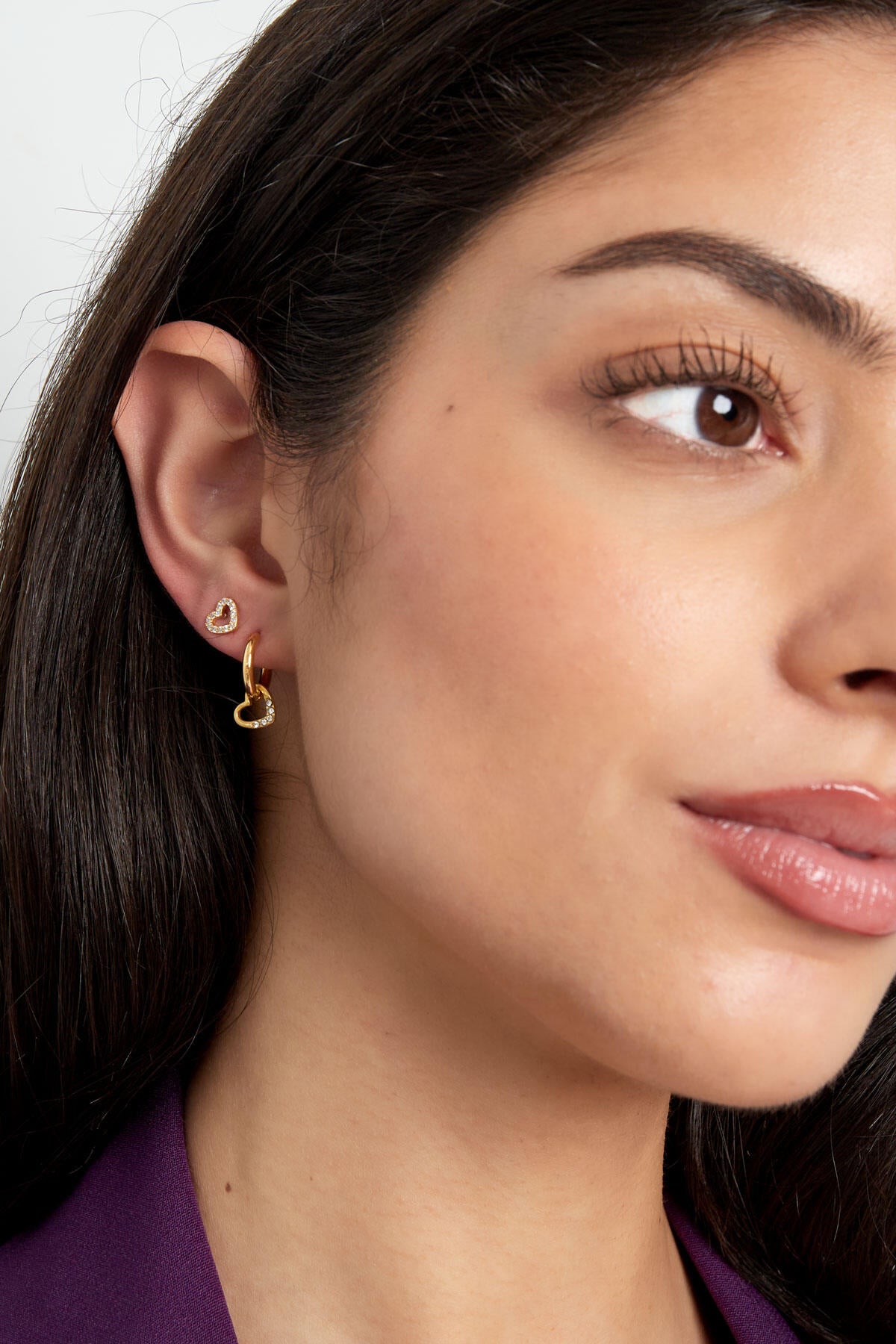 Elegant Heart-Shaped Drop Earrings for Everyday Glam
