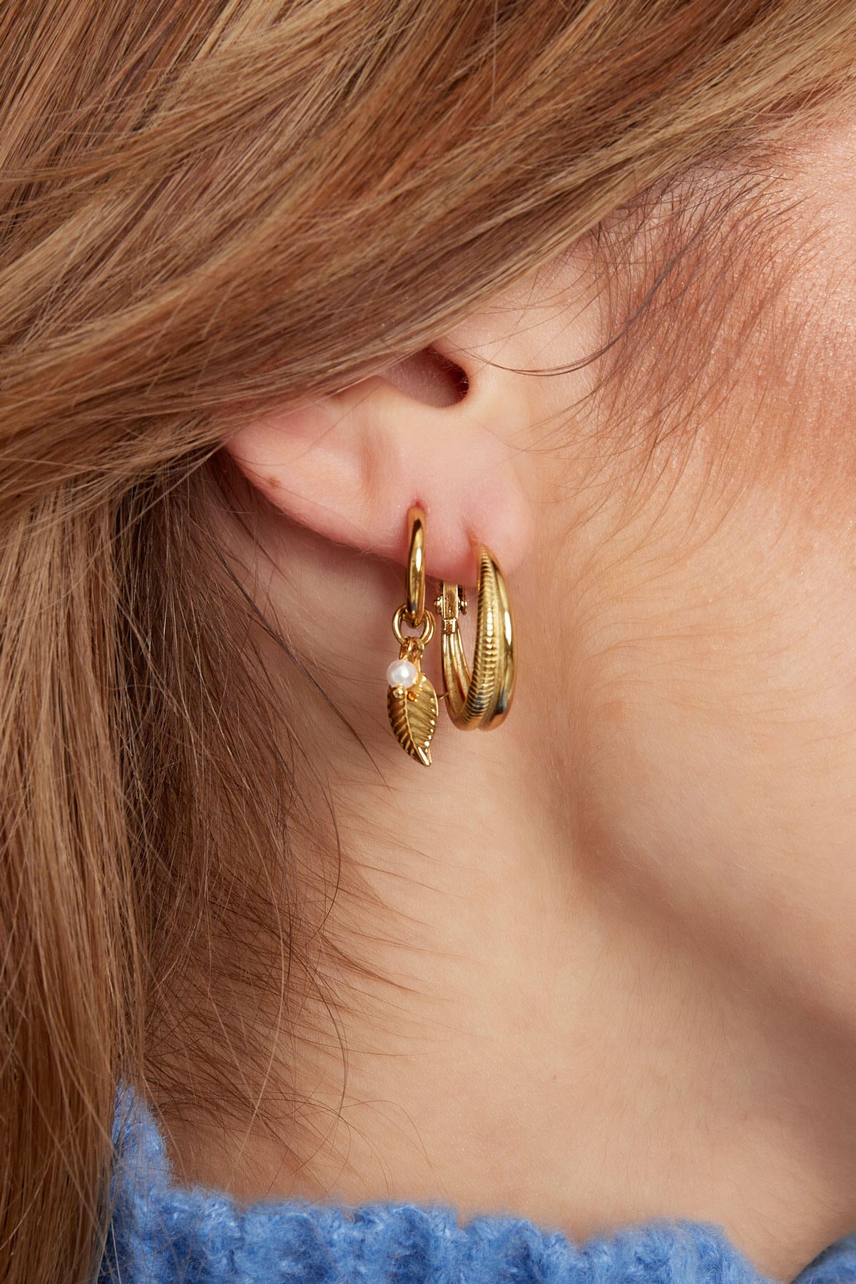Elegant 14K Gold Plated Fruit Drop Earrings