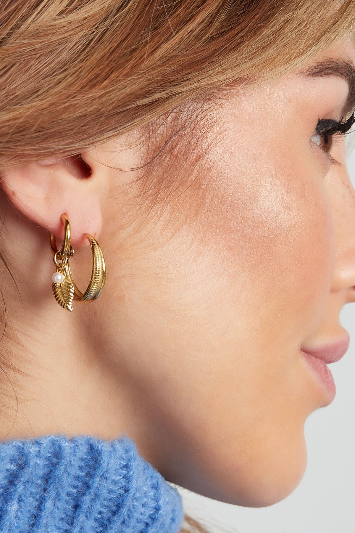 Elegant 14K Gold Plated Fruit Drop Earrings