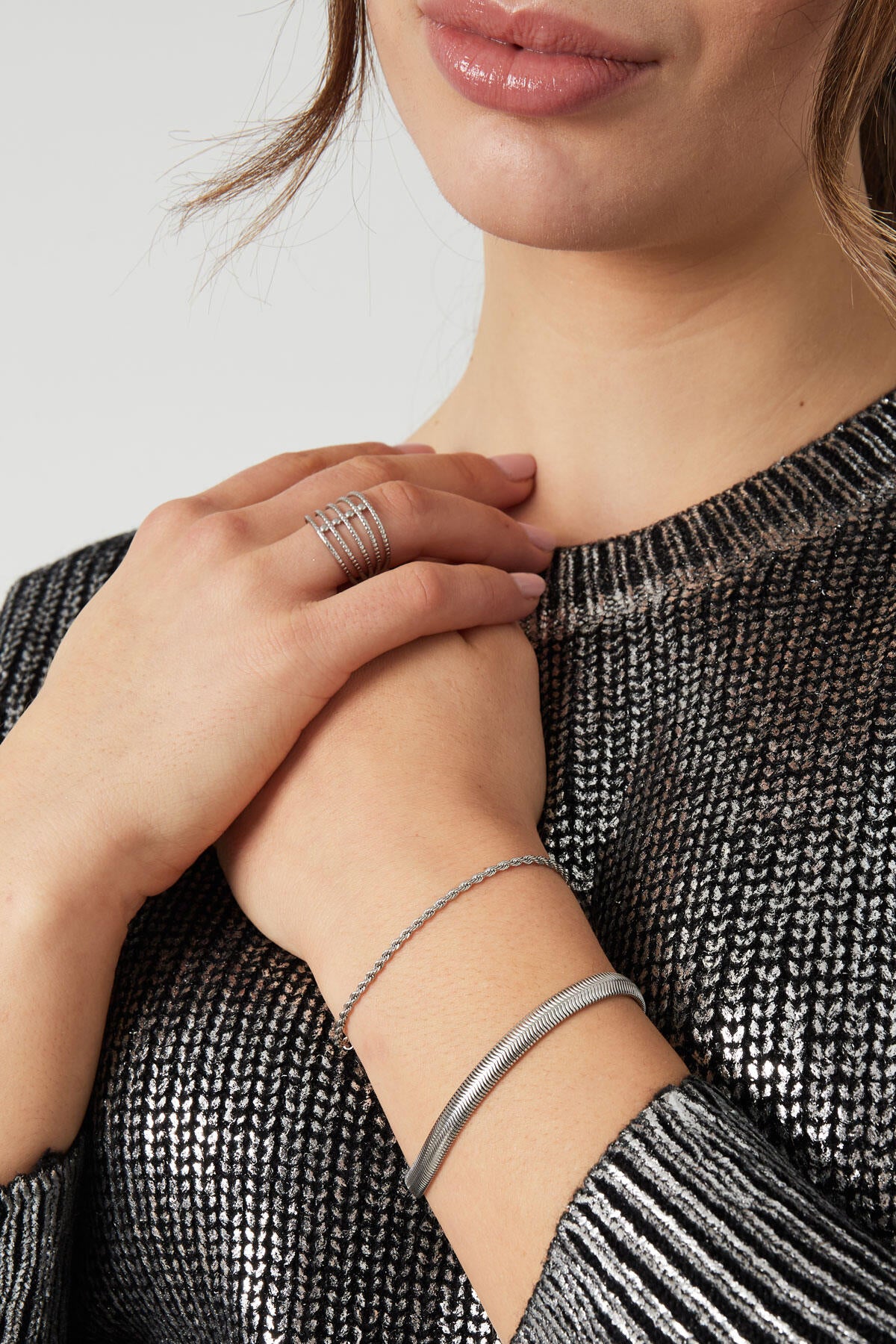 Elegant Stainless Steel Chain Bracelets in Silver & Gold