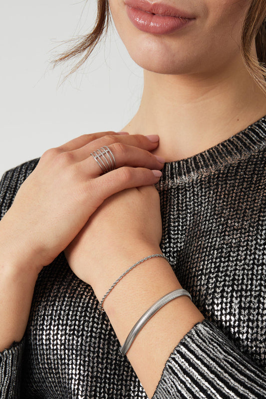 Elegant Stainless Steel Chain Bracelets in Silver & Gold