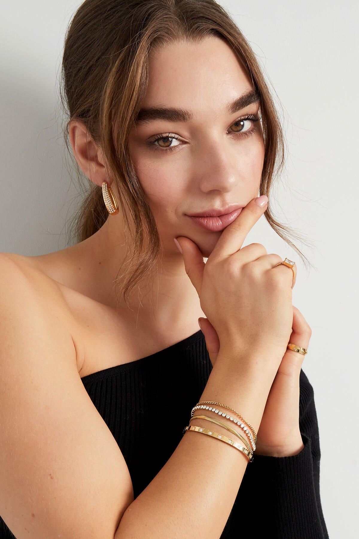 Elegant Stainless Steel Chain Bracelets - Silver & Gold