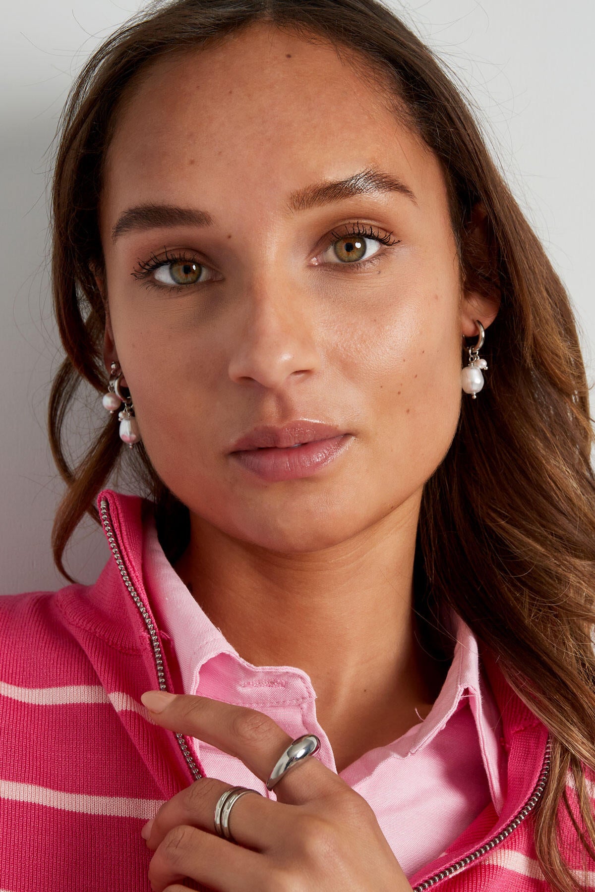 Elegant Drop Earrings in Silver & Gold