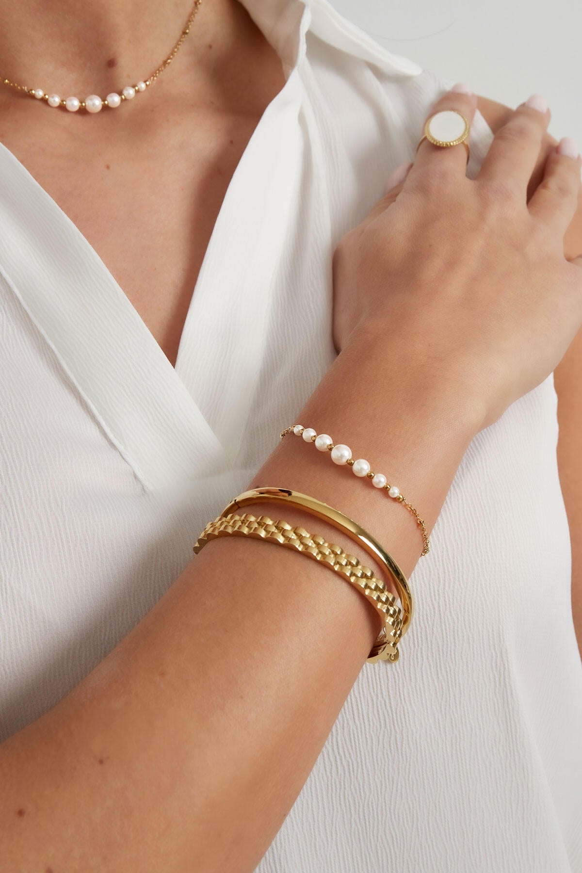 Stylish Stainless Steel Charm Bracelet for Women