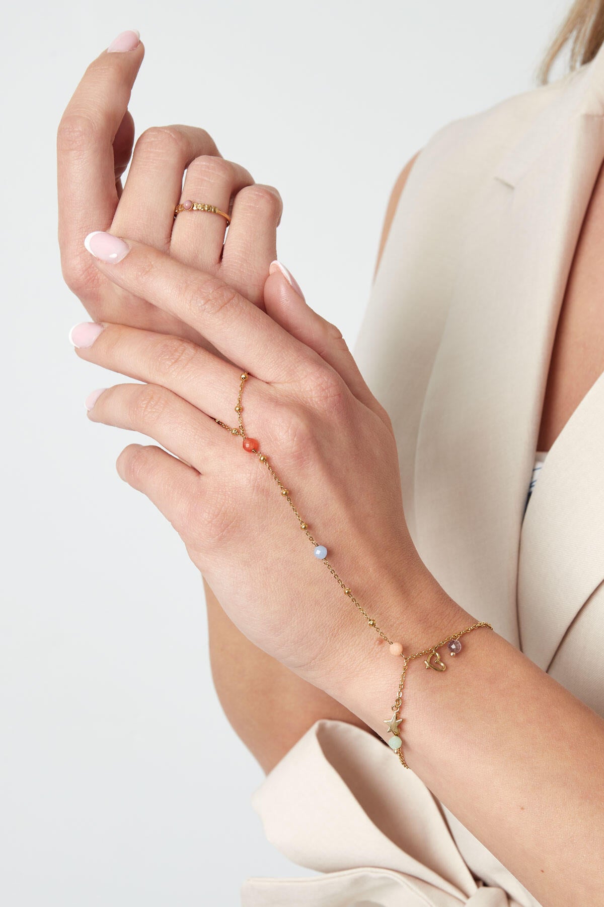 Elegant Gold Hand Chain for Women