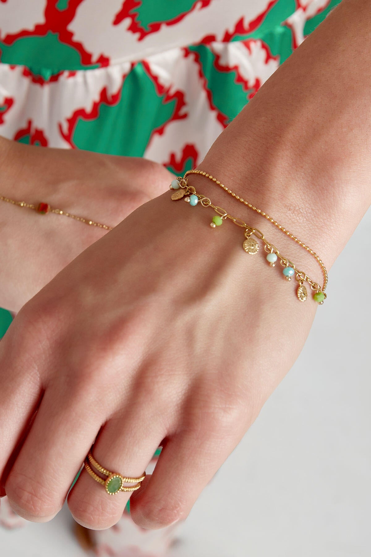 Stylish Stainless Steel Charm Bracelets in Pink, Blue, Orange