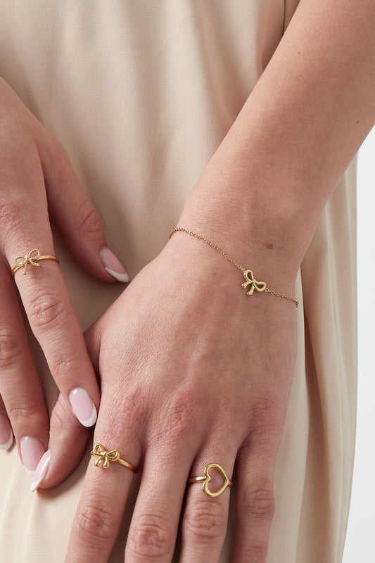 Elegant Stainless Steel Charm Bracelets - Silver & Gold