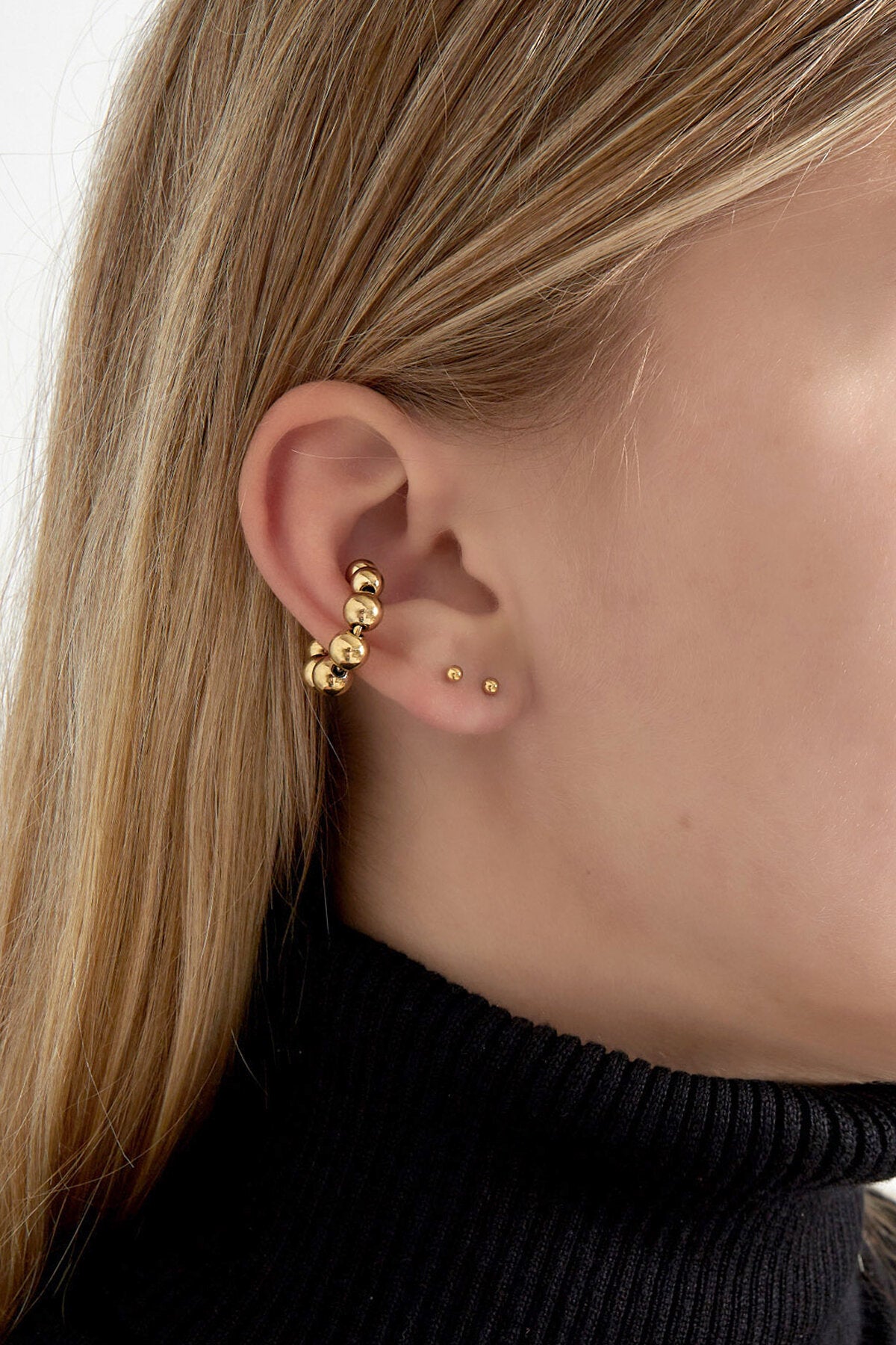 Stylish Stainless Steel Ear Cuffs in Silver & Gold