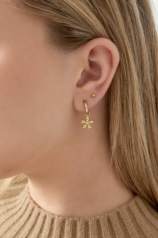 Elegant Drop Earrings in Silver and Gold