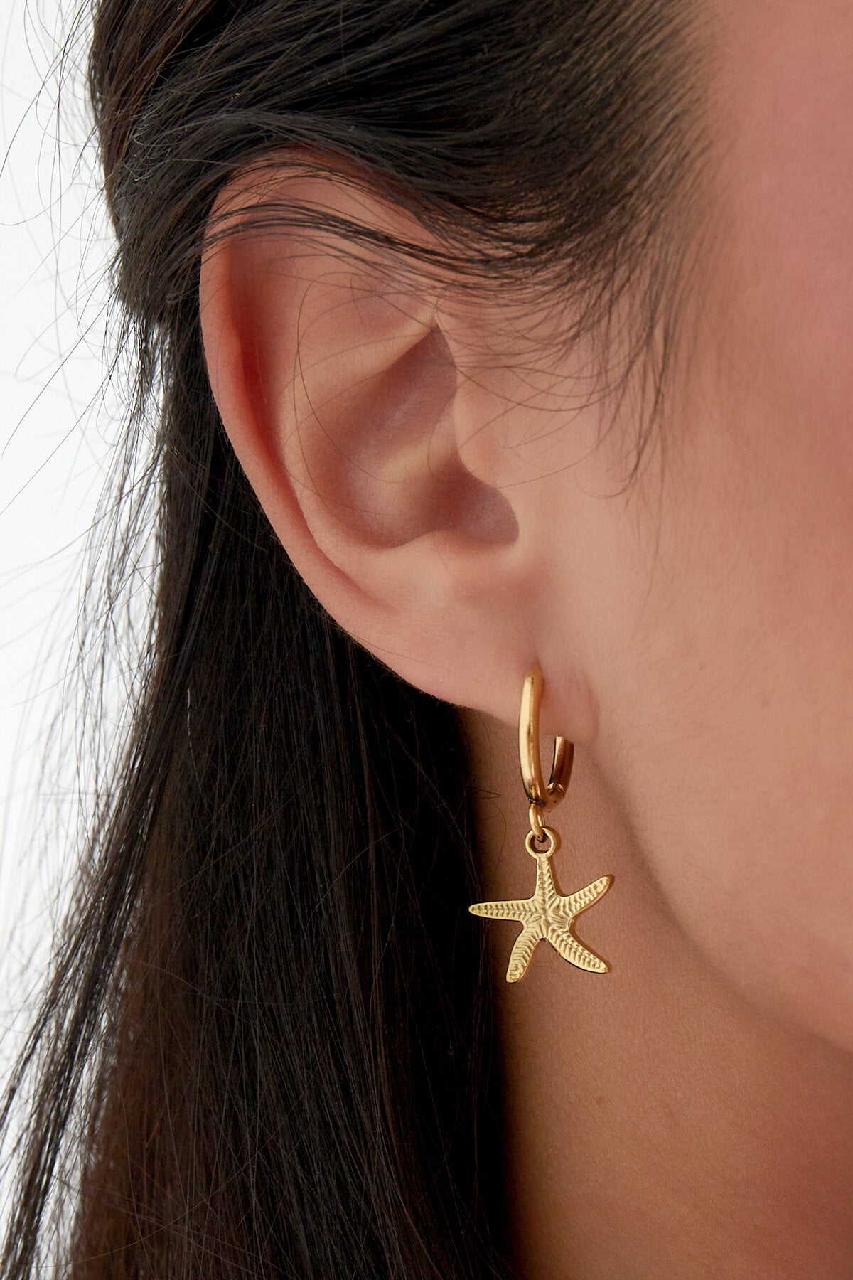 Stylish Drop Earrings in Silver & Gold