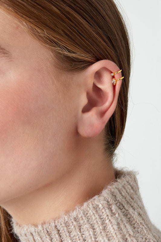 Elegant Silver & Gold Ear Cuffs for Chic Elegance