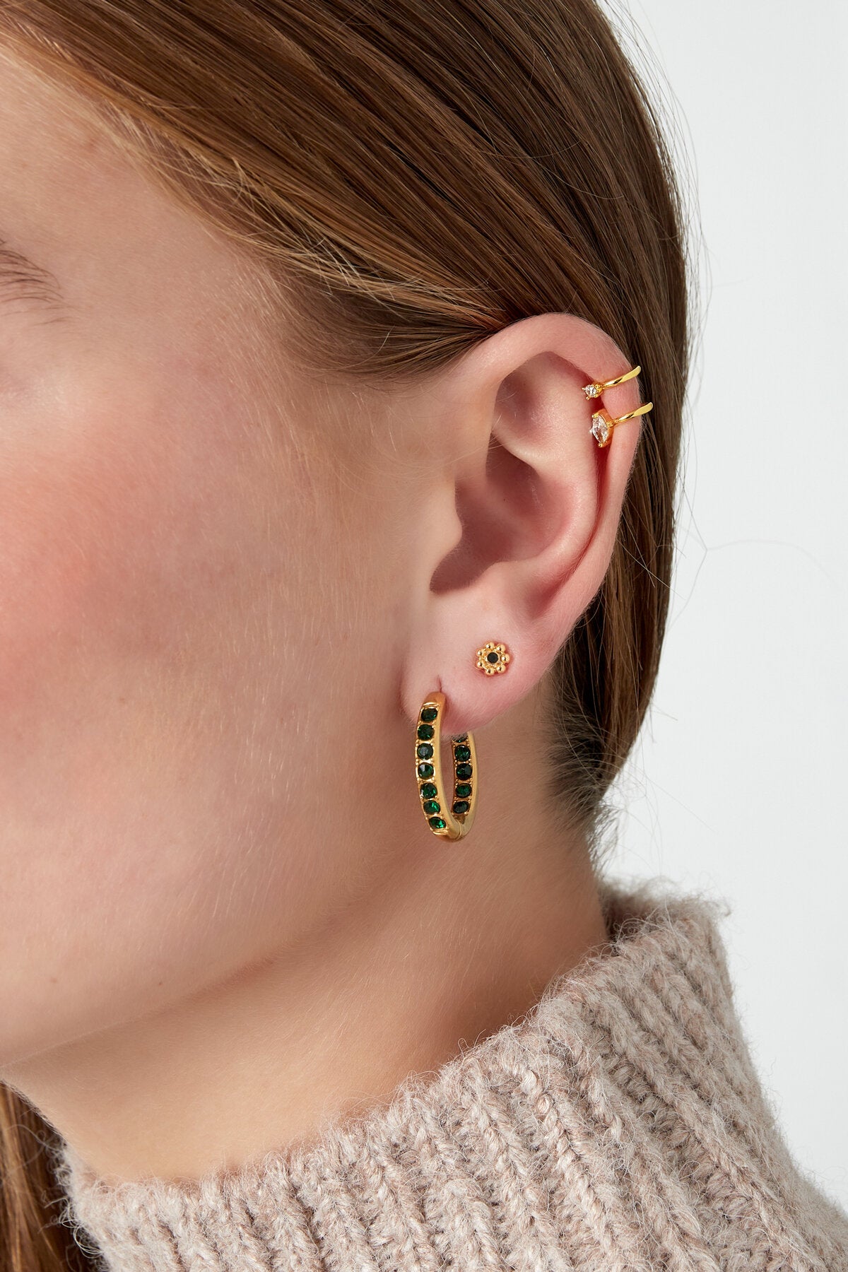 Elegant Silver & Gold Ear Cuffs for Chic Elegance