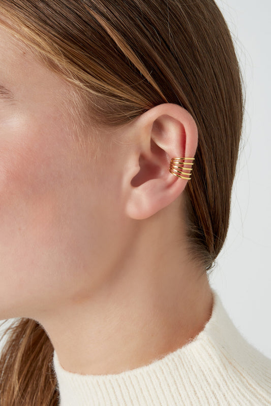 Elegant Copper Ear Cuffs in Silver & Gold