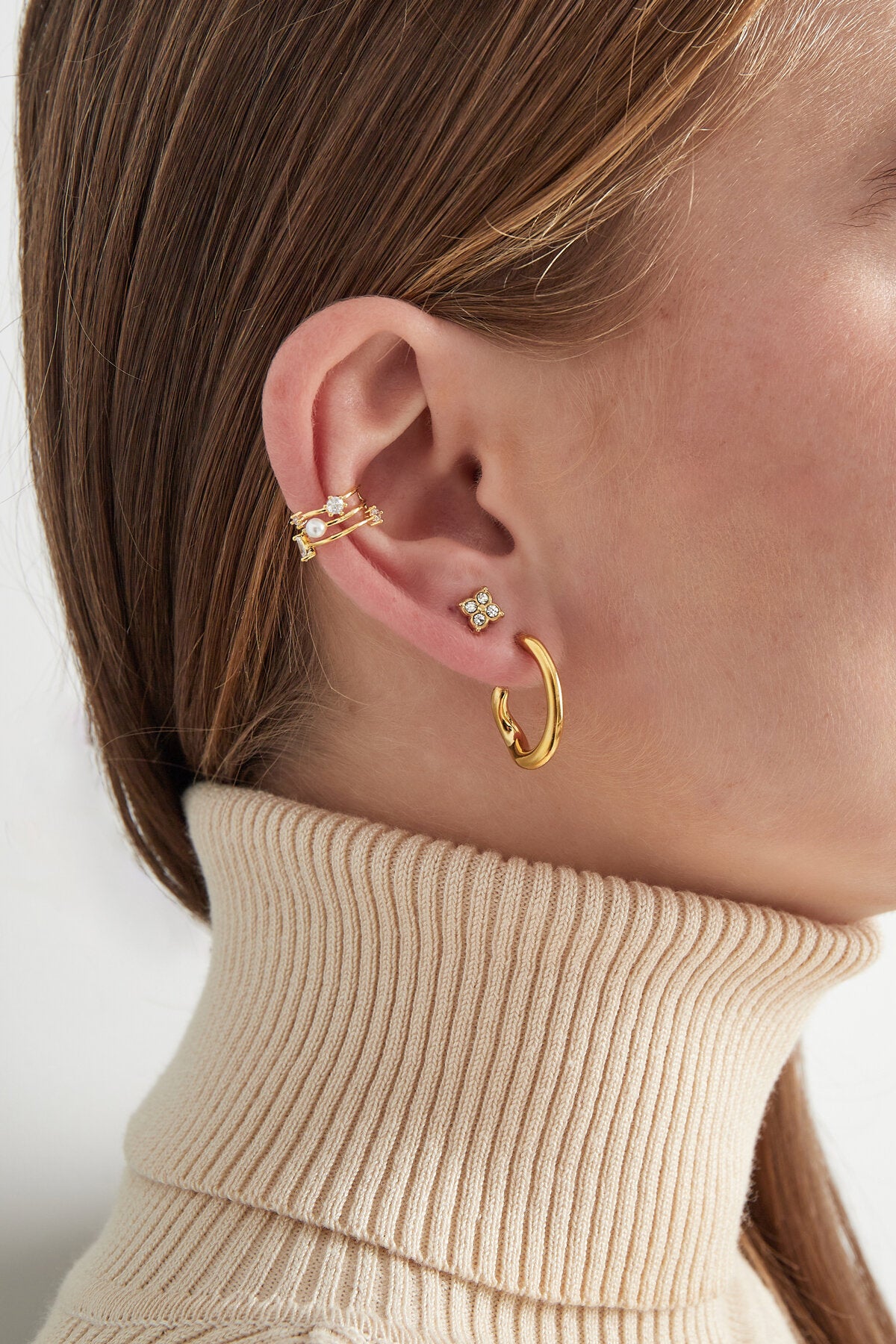 Elegant Ear Cuffs in Silver & Gold