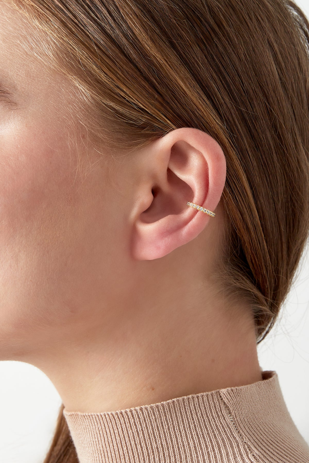 Elegant Copper Ear Cuffs in Silver & Gold