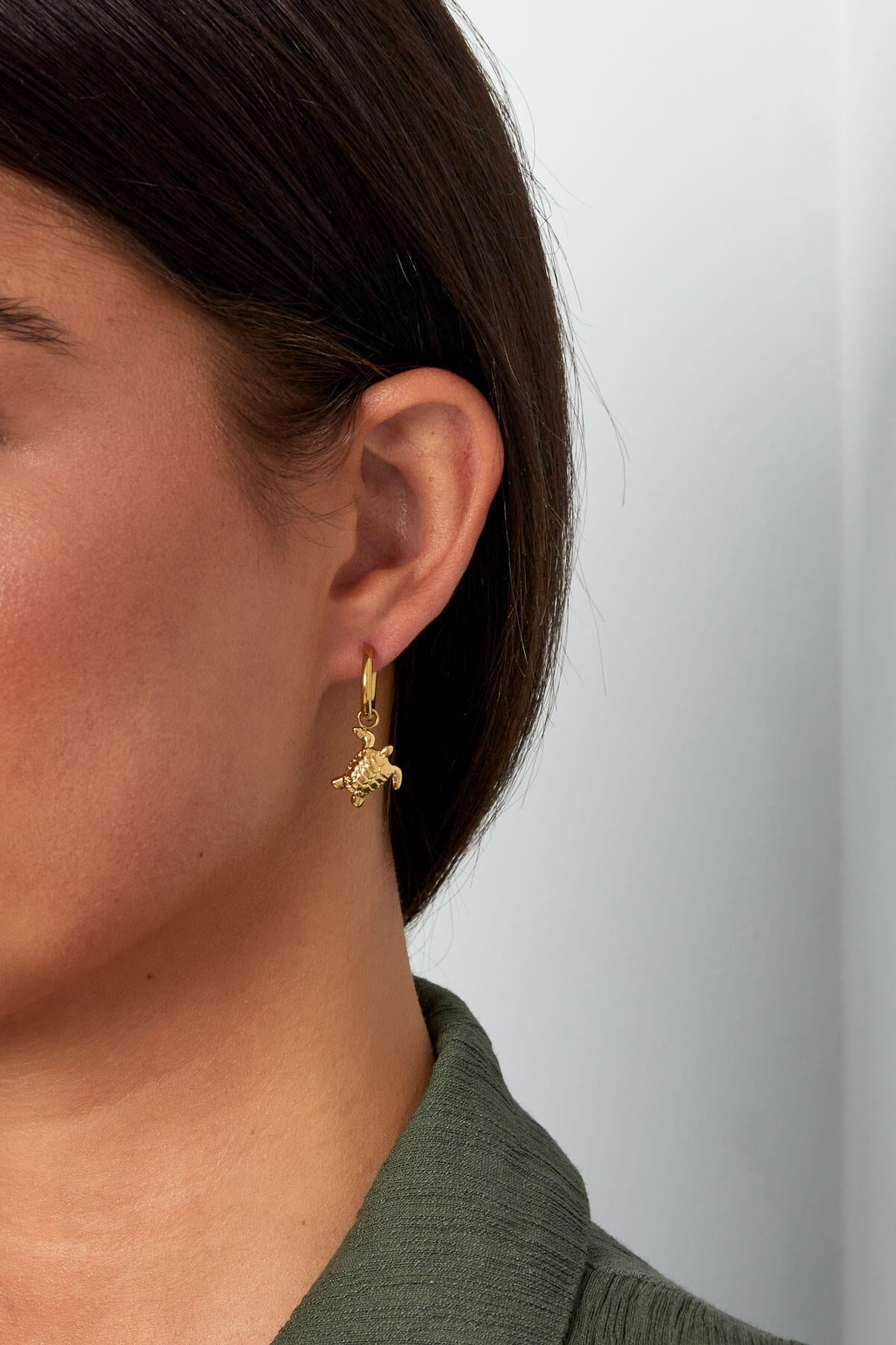 Elegant Stainless Steel Drop Earrings in Silver and Gold