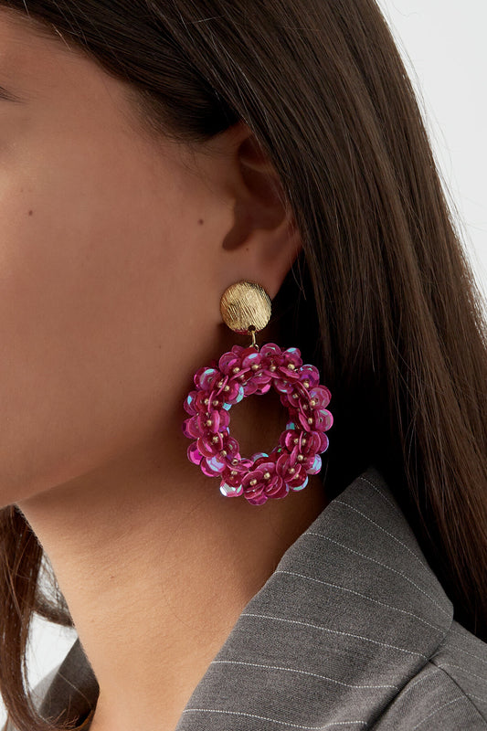 Luxurious Irregular Shape Drop Earrings - Multicolor Options