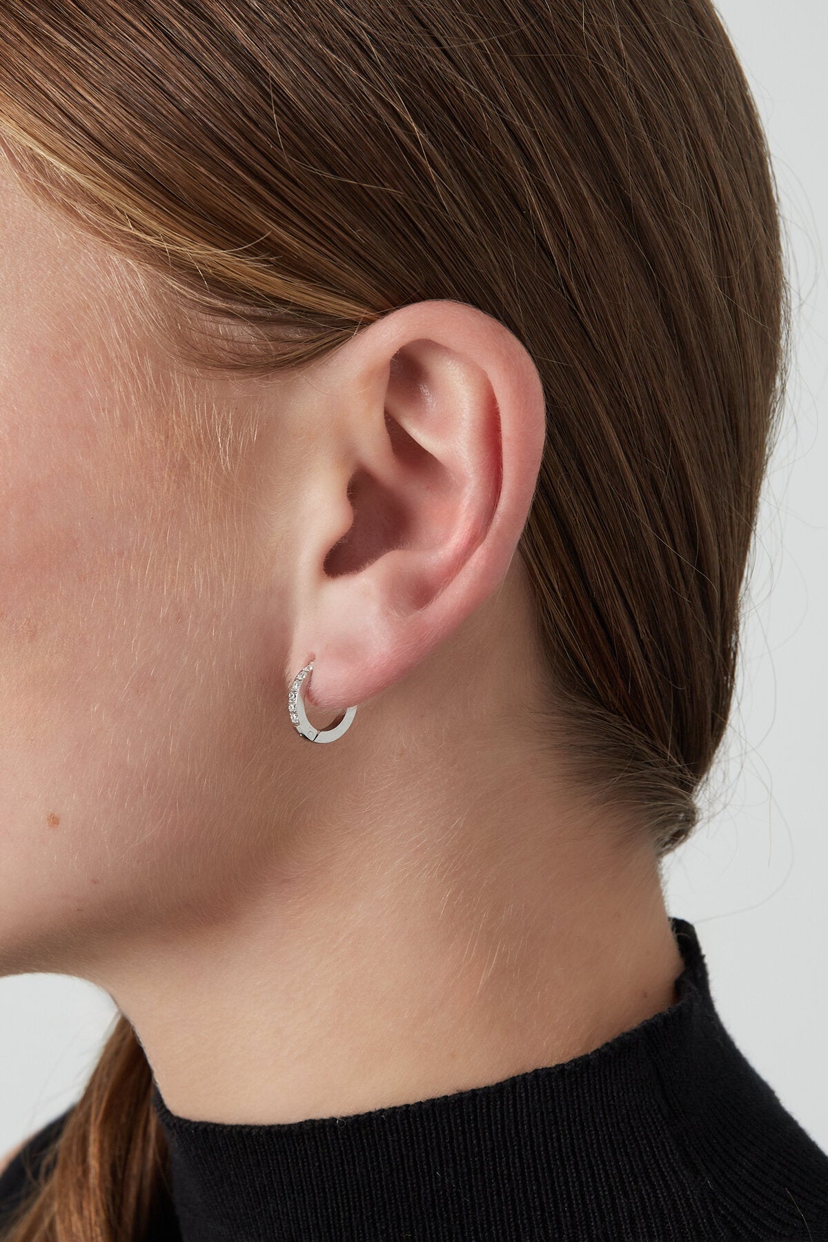 Elegant Rhinestone Hoop Earrings for Timeless Glamour