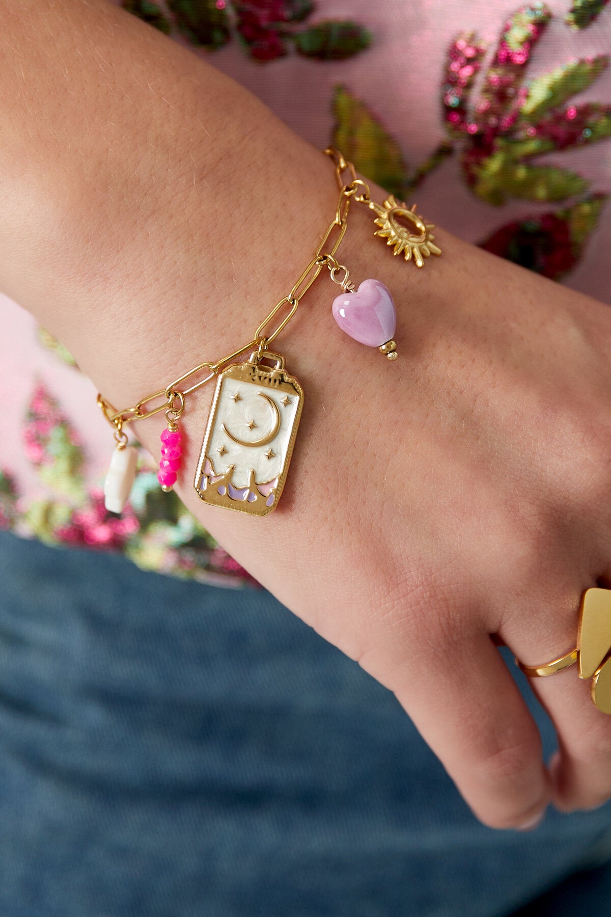 Elegant Charm Bracelets in Silver & Gold