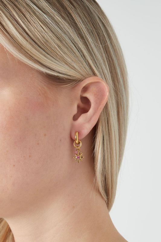 Elegant Pink & Silver Drop Earrings for Timeless Style