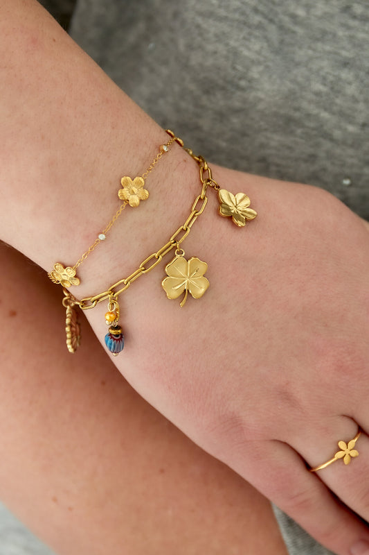 Stylish Stainless Steel Charm Bracelets in Silver & Gold