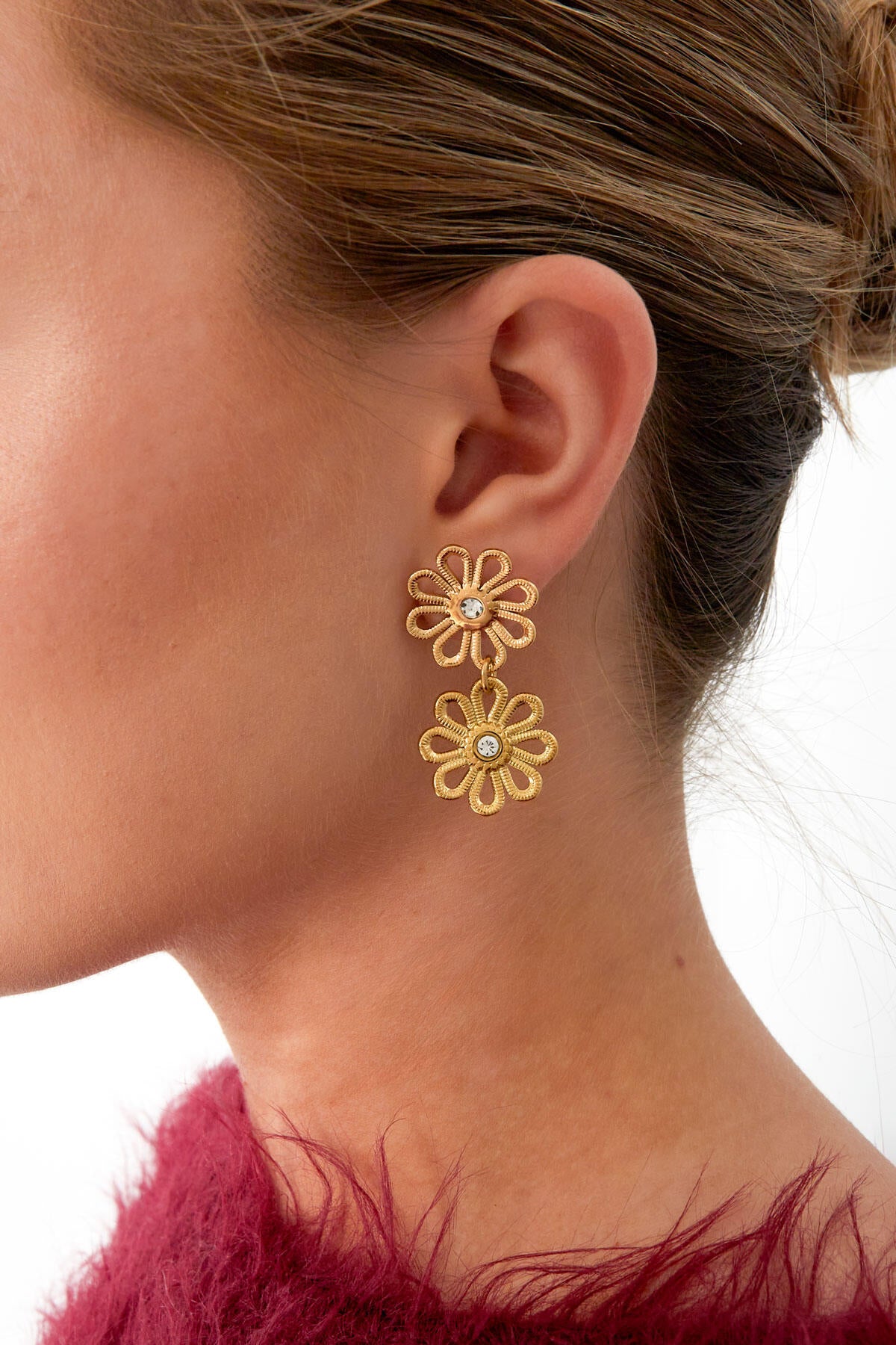 Stylish Flower Drop Earrings for Daily Wear