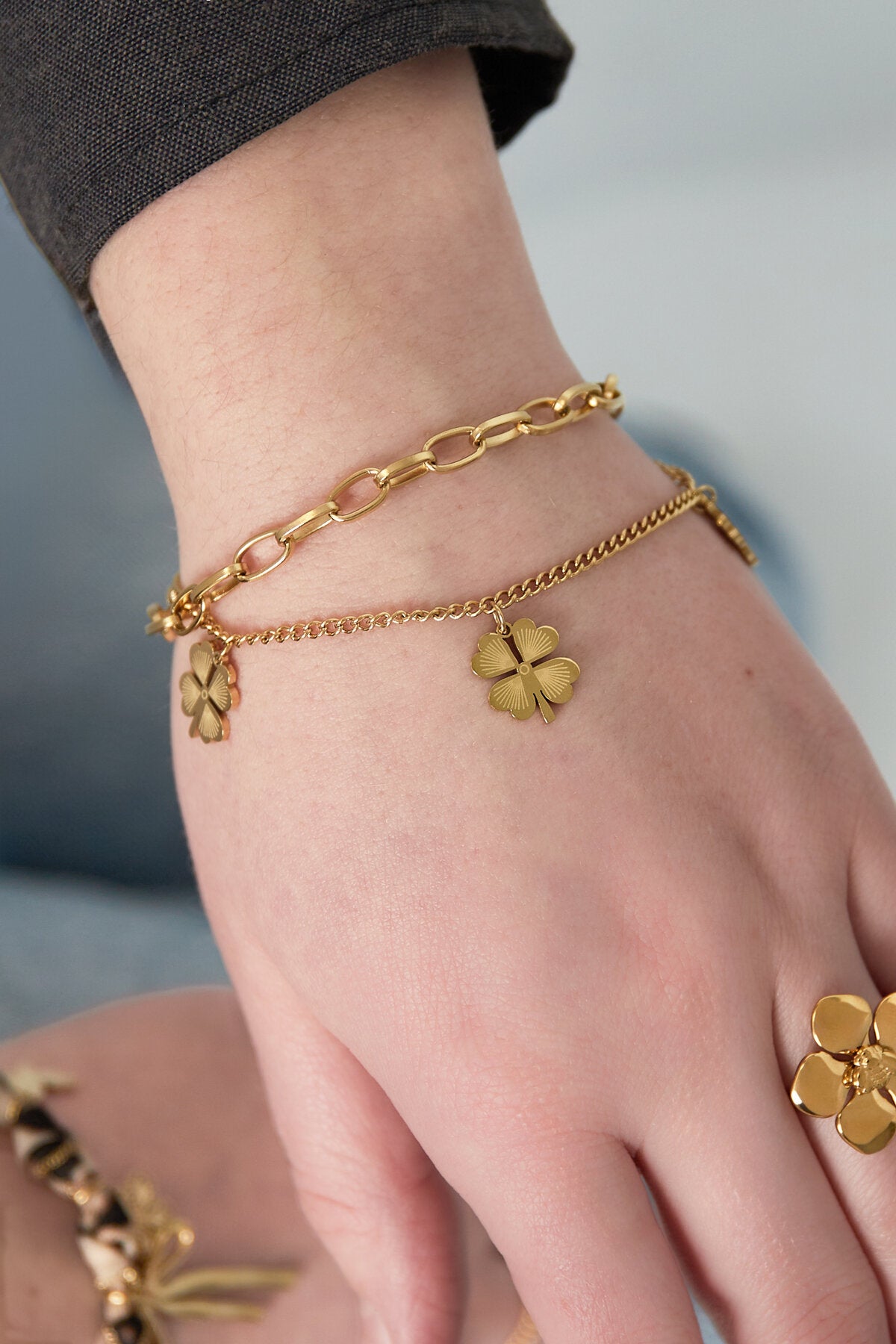 Elegant Charm Bracelets in Silver & Gold Tones
