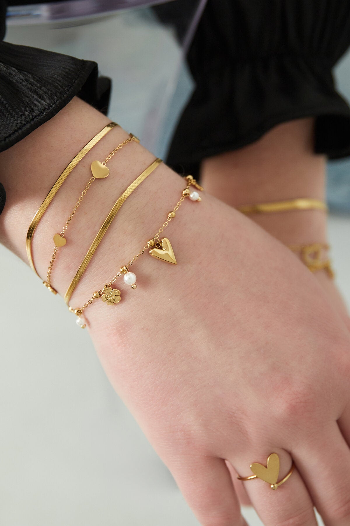 Elegant Charm Bracelets in Silver & Gold