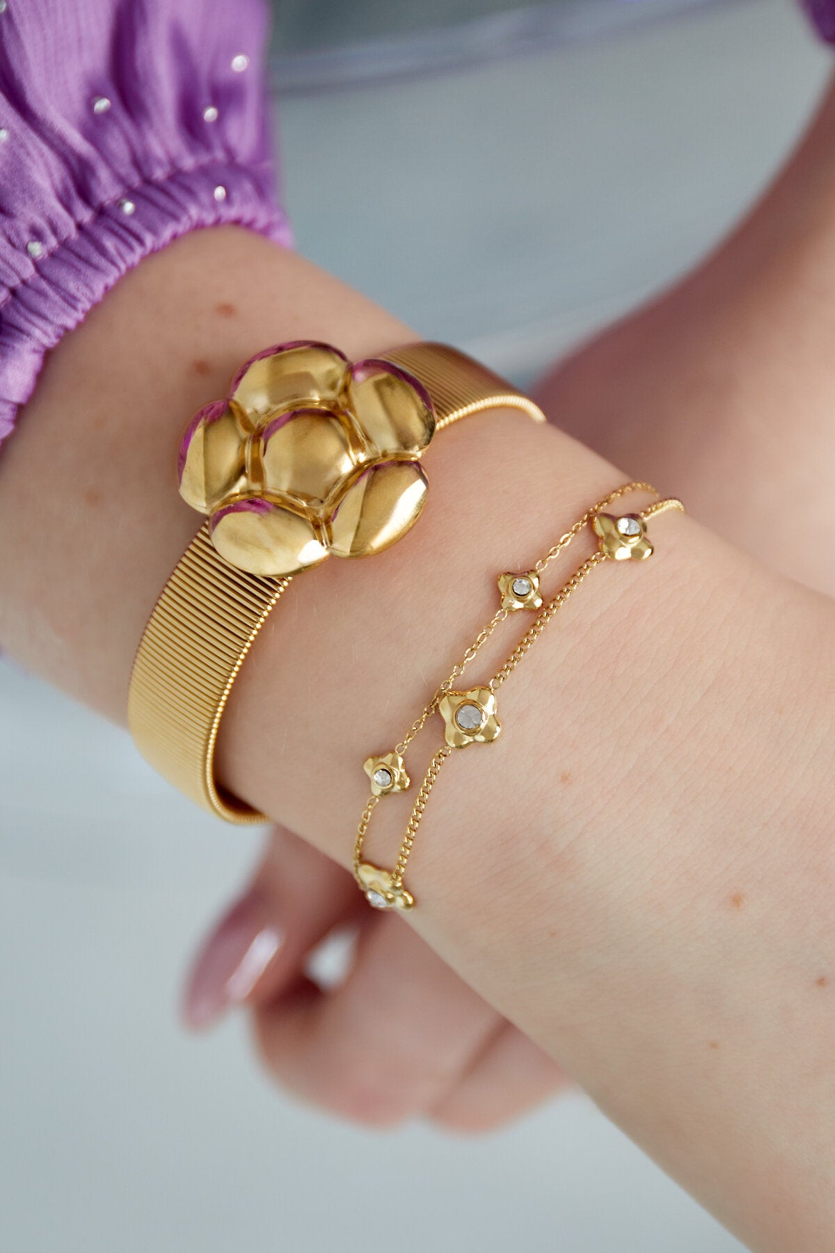 Elegant Silver & Gold Charm Bracelets