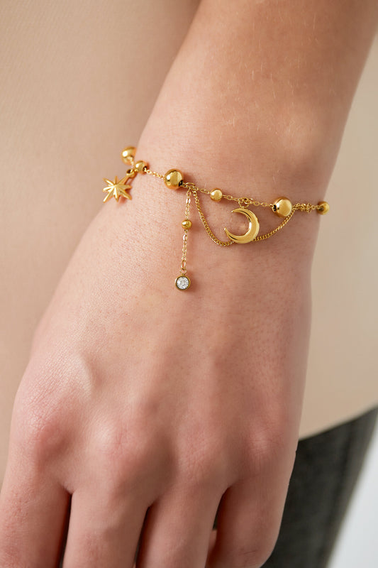 Elegant Charm Bracelets in Silver & Gold