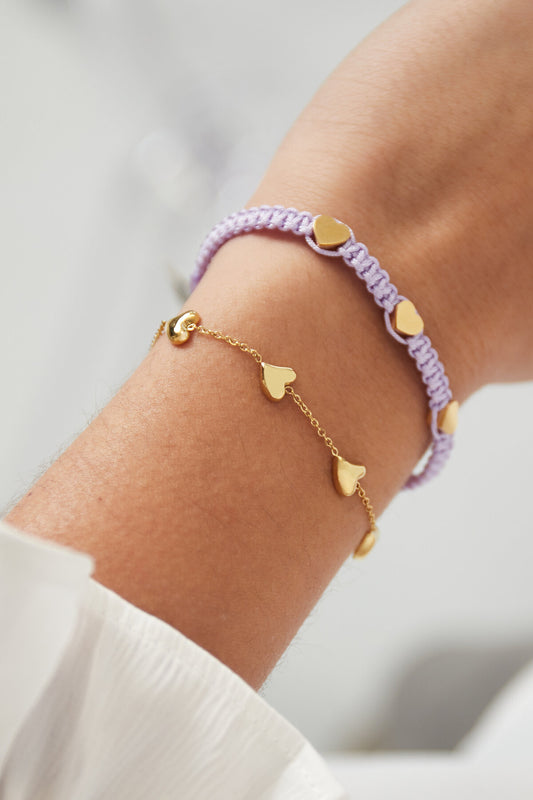 Elegant Charm Bracelets in Silver & Gold