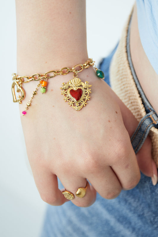 Elegant Gold Charm Bracelet for Women