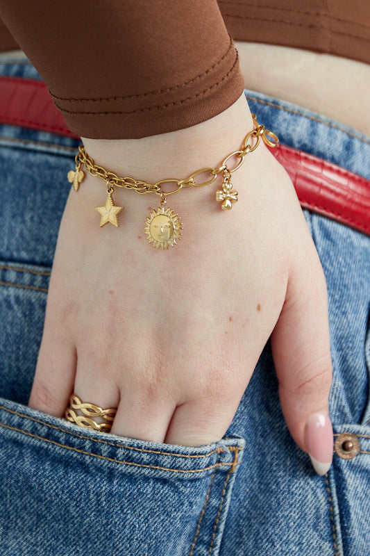 Elegant Silver & Gold Charm Bracelets for Every Occasion