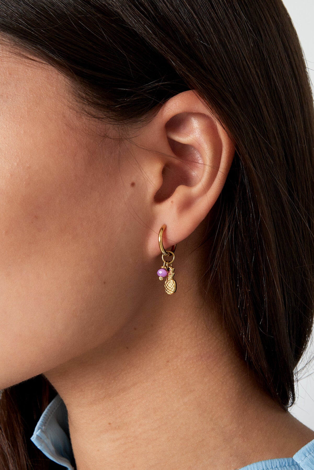 Elegant Rose Red & Gold Drop Earrings for Spring/Summer