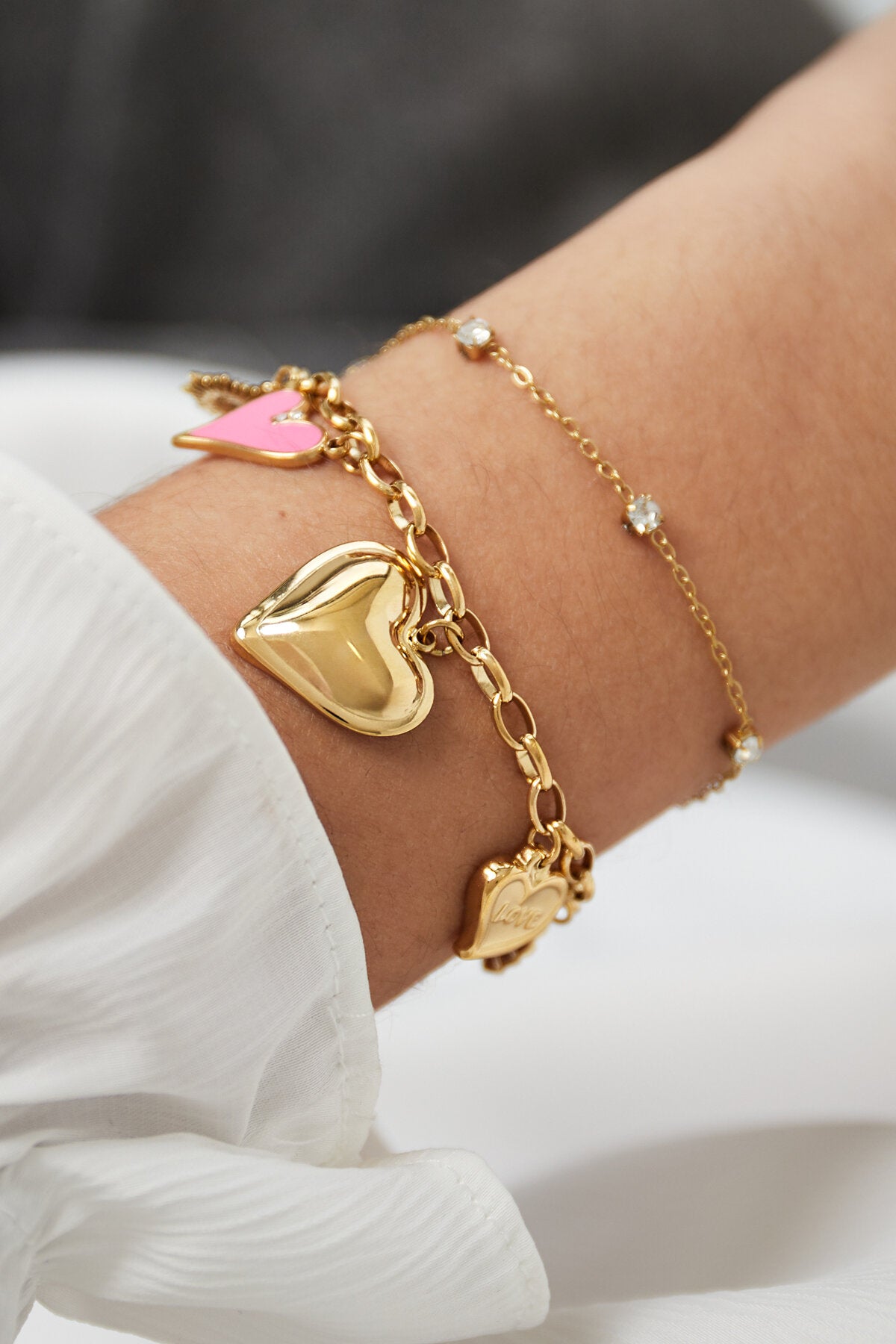 Elegant Silver & Gold Charm Bracelets for Women