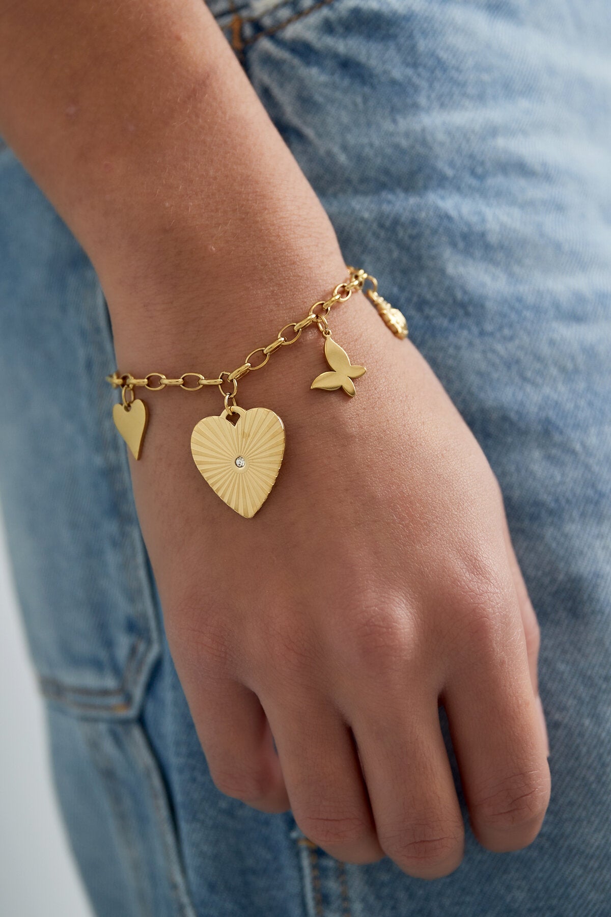 Elegant Charm Bracelets in Silver & Gold
