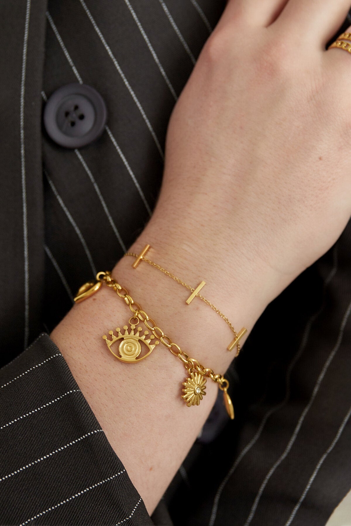 Elegant Silver & Gold Charm Bracelets for Women