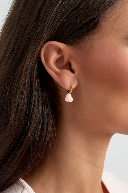Stylish Heart-Shaped Drop Earrings for Spring