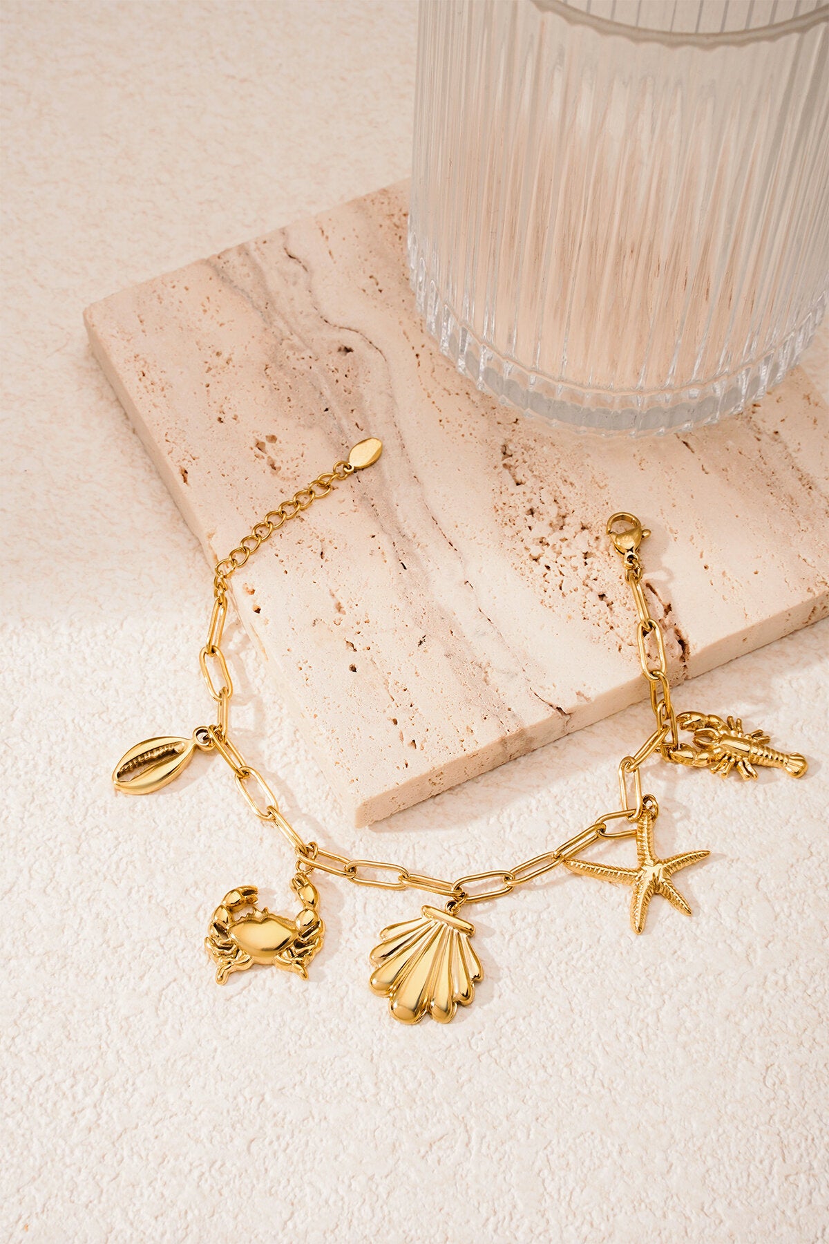 Elegant Charm Bracelets in Silver & Gold