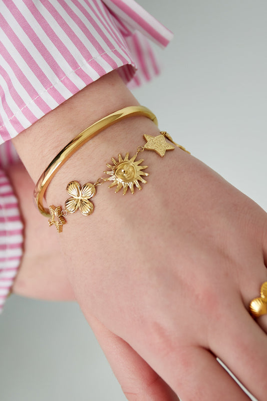 Elegant Silver & Gold Charm Bracelets