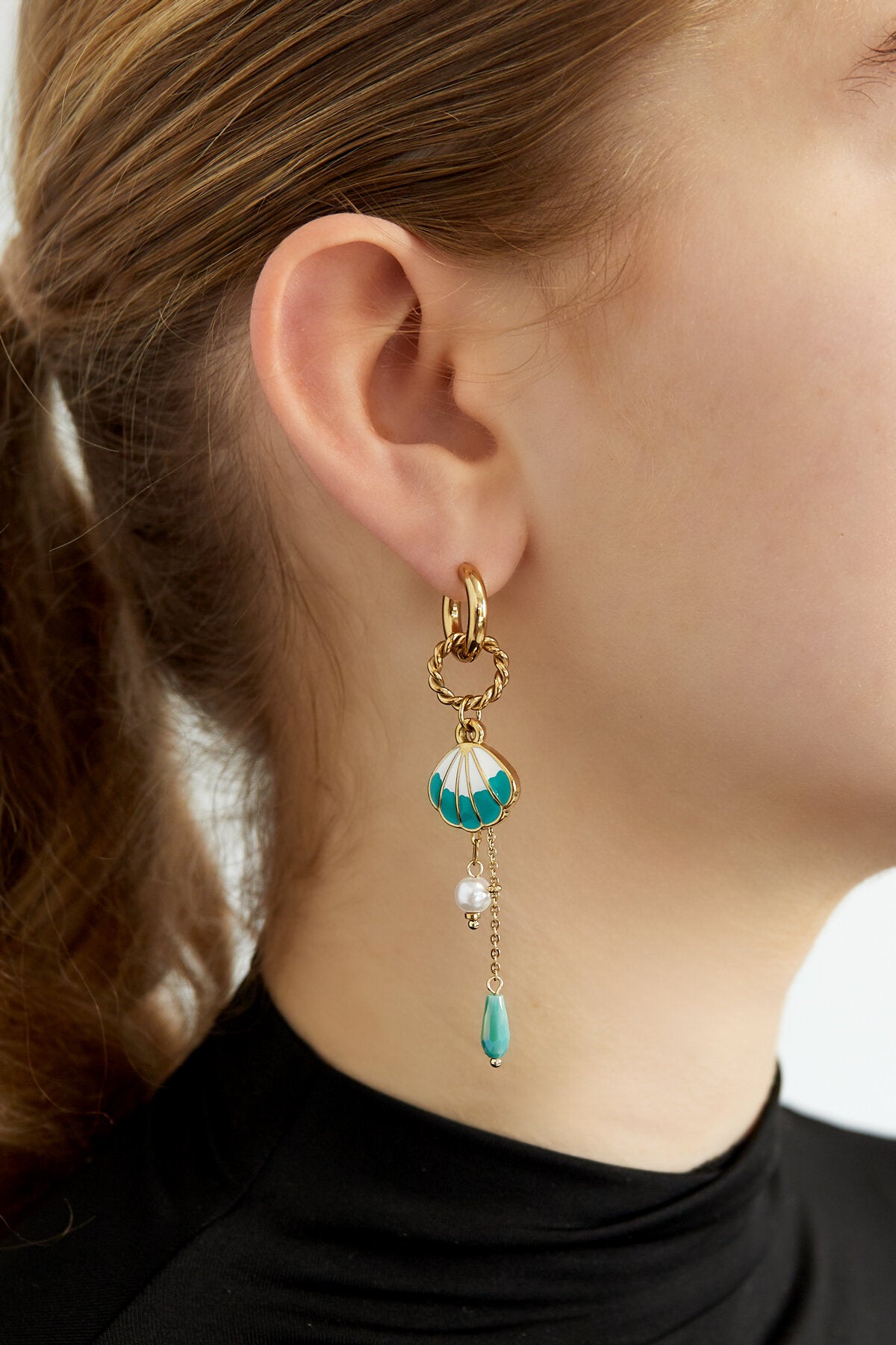 Elegant Gold Color Drop Earrings for Women