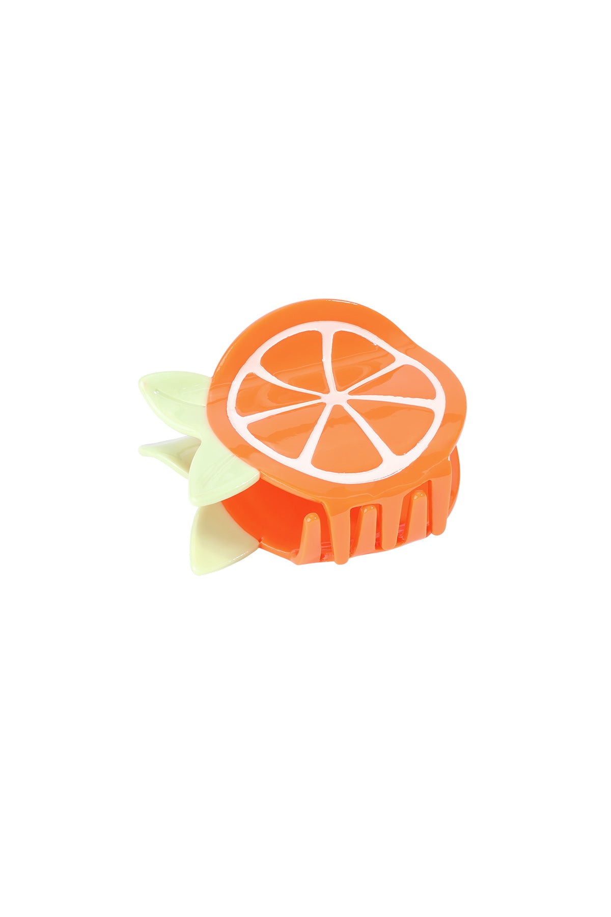 Elegant Orange Acetate Hair Claw for Spring/Summer