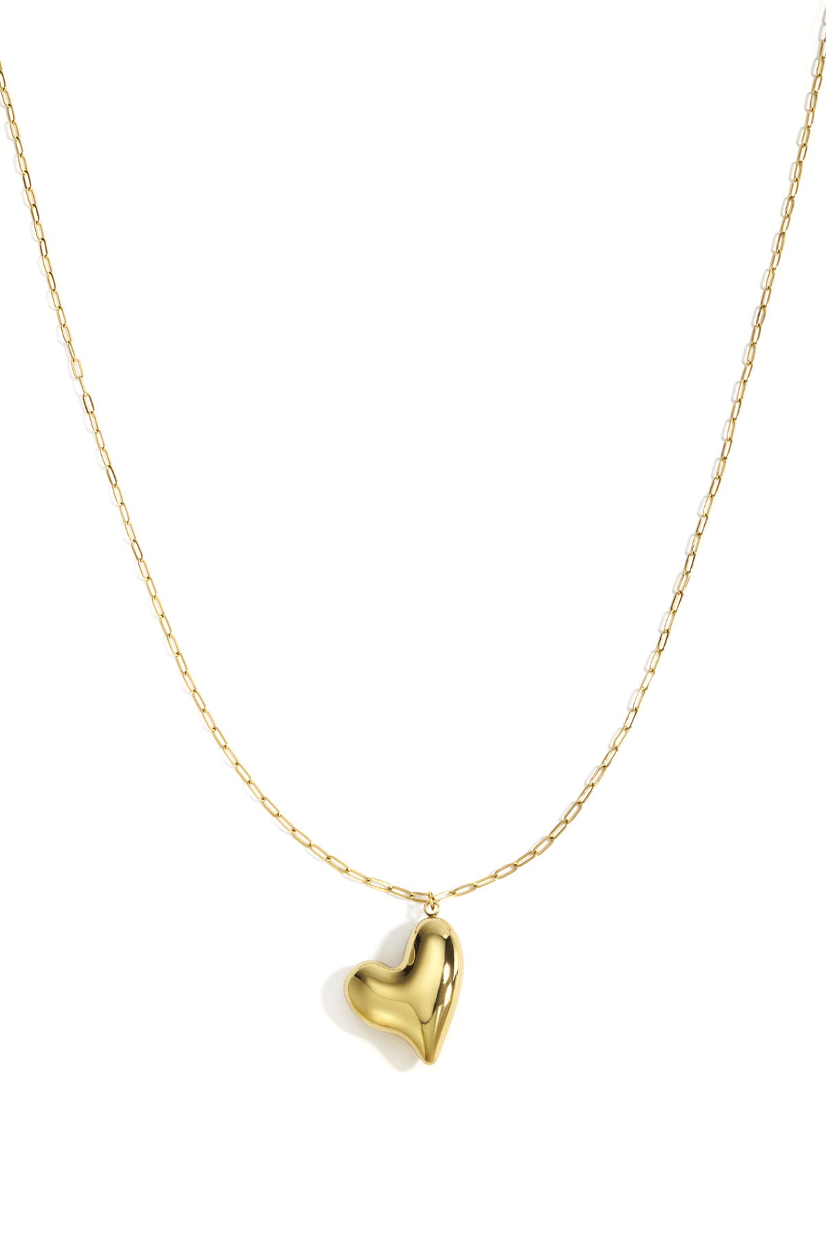 Stainless Steel Long Necklaces Heart Casual Daily Simple Series Women's Jewelry
