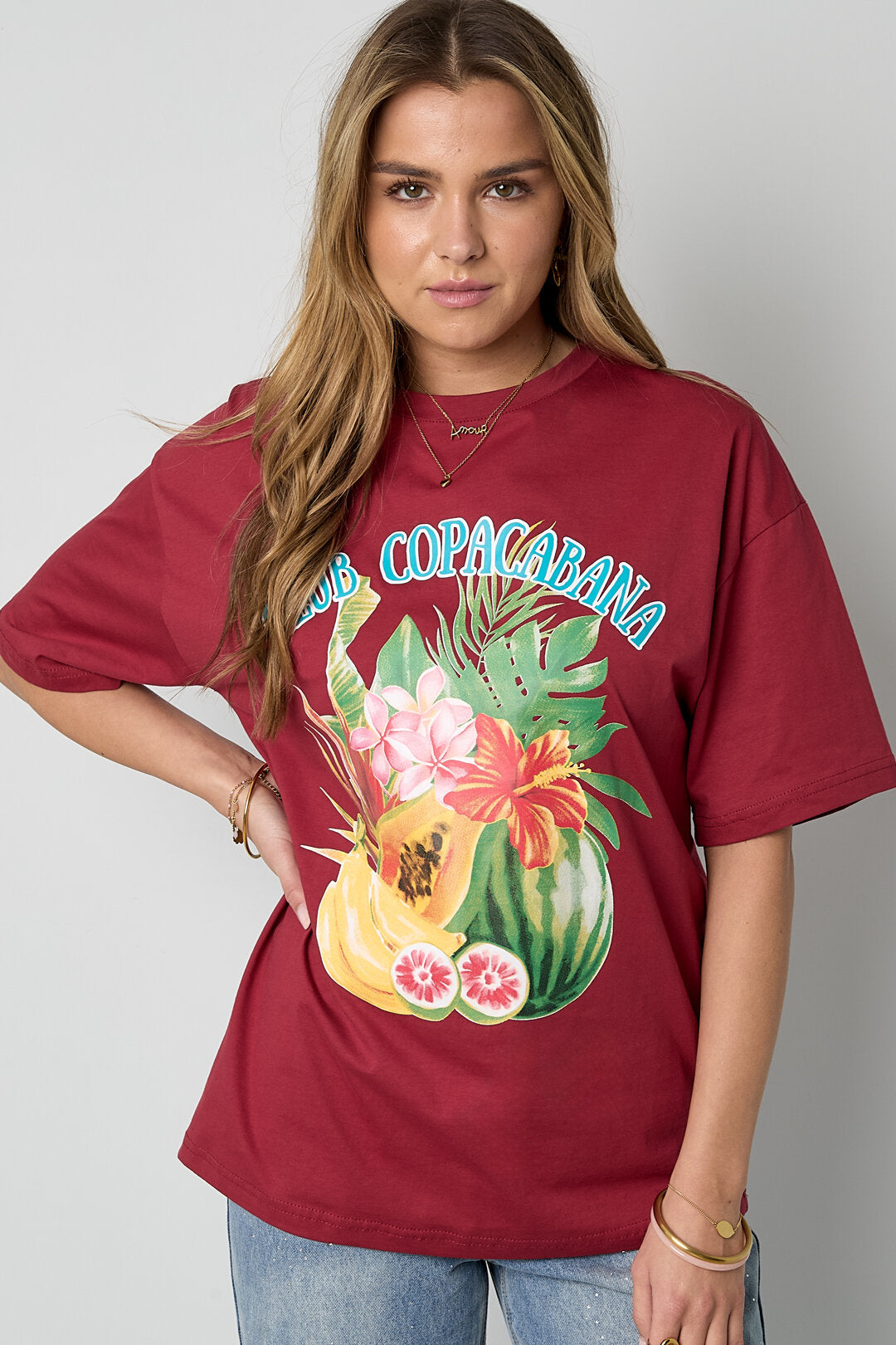 Comfortable All-Fit Cotton T-Shirt with Letter Design