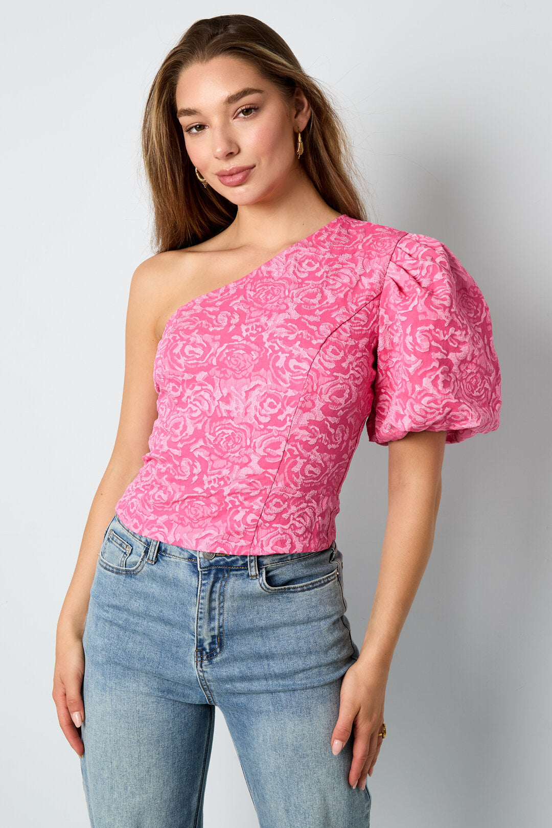 Elegant Floral Short Sleeve Tops for Spring/Summer