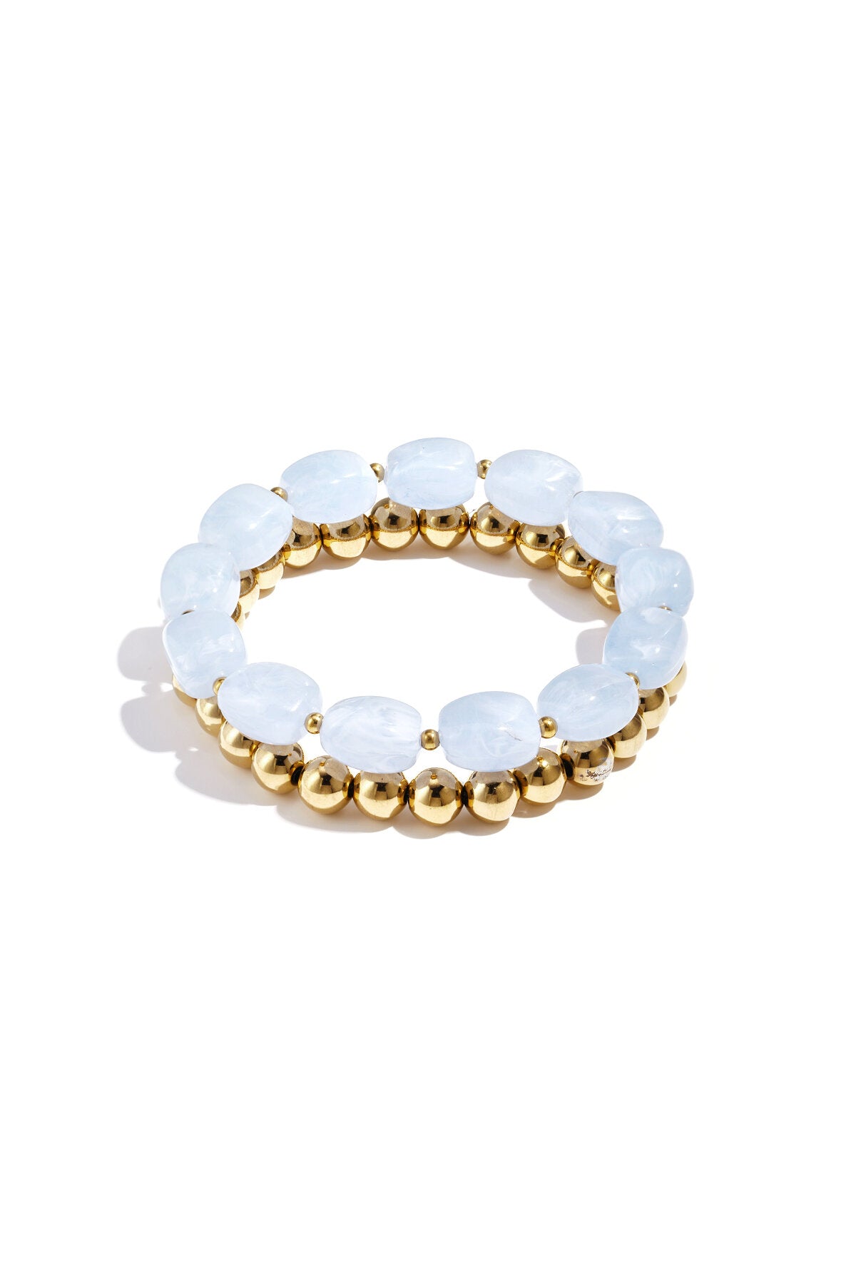 Chic Stainless Steel Beaded Bracelets for Women