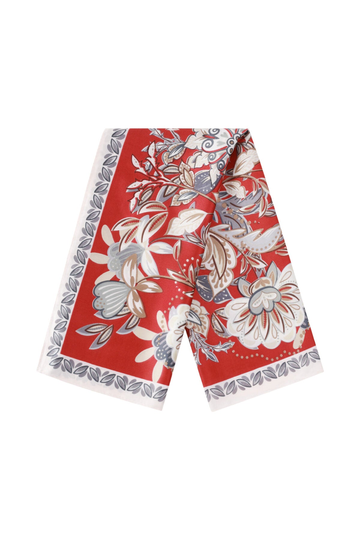 Stylish Orange & Red Summer Scarf for Women