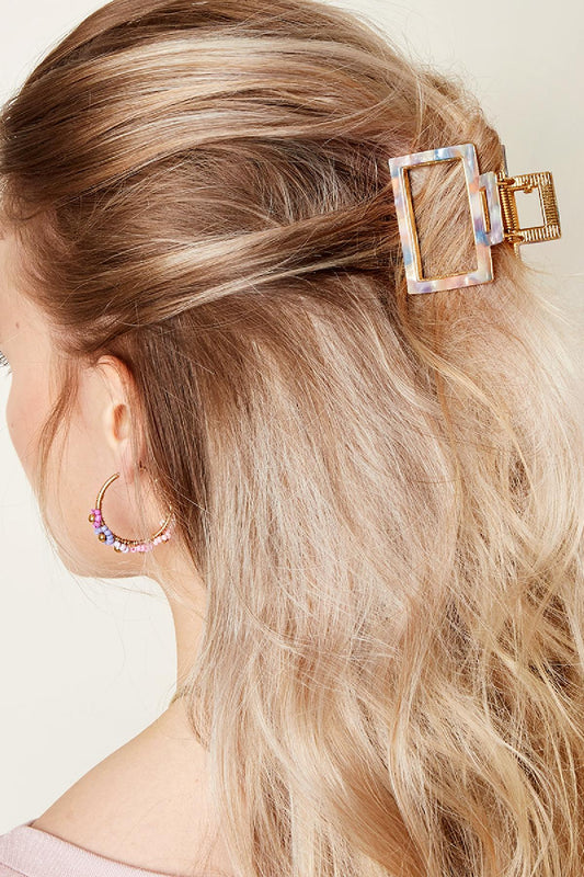 Haarclip van Plaatmateriaal – bruin en roze van Cocomelot