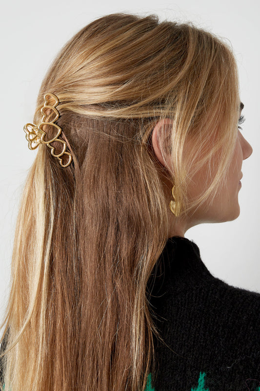 Elegant Alloy Hair Clips in Silver and Gold